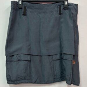 Hugo Boss, Sz 4, Gray skirt, tiered skirt